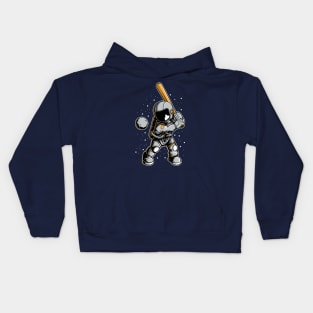 astronaut baseball Kids Hoodie